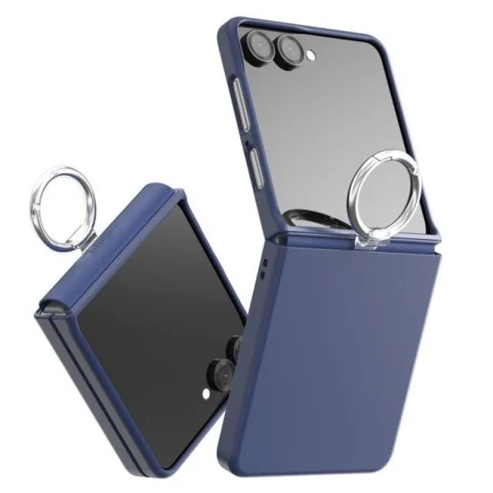 Araree Aero Flex Case With Finger Ring Holder For Samsung Galaxy Z Flip 7 - Navy